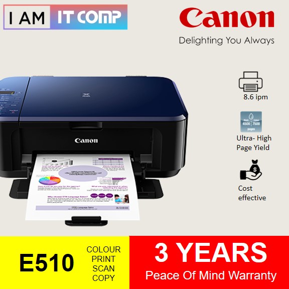 canon e510 printer driver download for mac